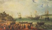 The Prince Royal and other shipping in an Estuary WILLAERTS, Adam